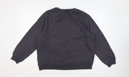 Marks and Spencer Women Grey UK 14 Weekend Embroidered Sweatshirt