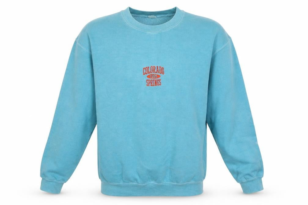 Colorado Women’s Blue M Pullover Sweatshirt 1995 Springs Embroidered