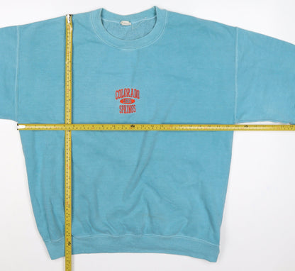 Colorado Women’s Blue M Pullover Sweatshirt 1995 Springs Embroidered