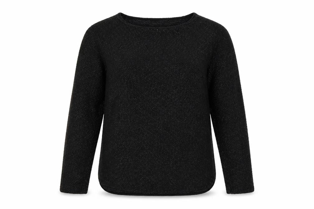 H&M Women’s Black Size 12 Round Neck Long Sleeve Knit Pullover Jumper