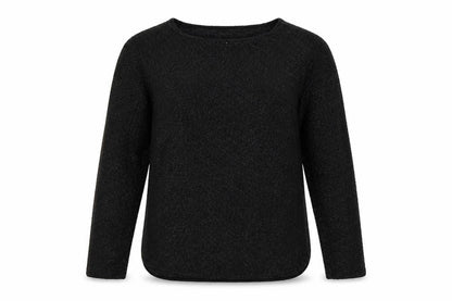 H&M Women’s Black Size 12 Round Neck Long Sleeve Knit Pullover Jumper