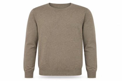 Next Men’s Brown Cotton Blend Crew Neck Pullover Jumper Size M