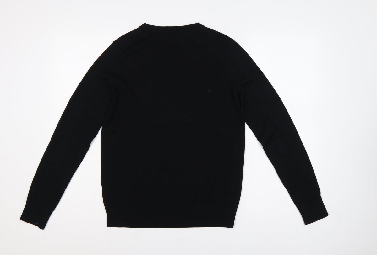 Marks and Spencer Women’s Black UK 6 Merino Wool Crew Neck Jumper