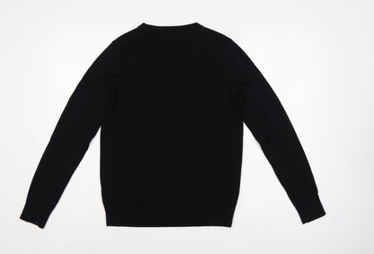 Marks and Spencer Women’s Black UK 6 Merino Wool Crew Neck Jumper