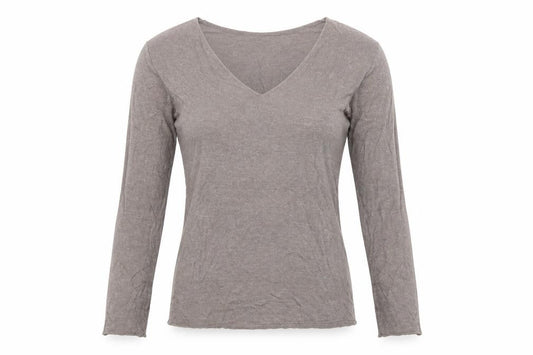 Zara Women Brown V-Neck Long Sleeve Knit Pullover Jumper Size S