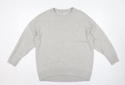 Kin by John Lewis Women Grey M Lambswool Alpaca Crew Neck Jumper