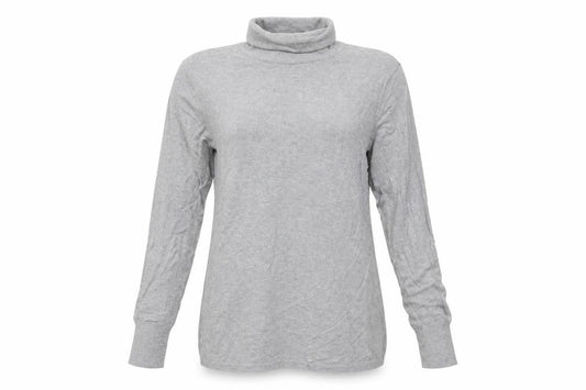 Zara Women Grey XL Roll Neck Long Sleeve Knit Pullover Jumper