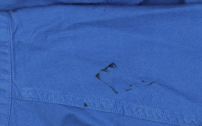 Tommy Hilfiger Men’s Blue Large Cotton Button-Down Long Sleeve Shirt