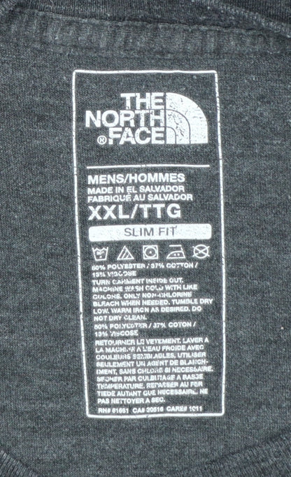 The North Face Men's Black 2XL Slim Fit Bear Graphic T-Shirt