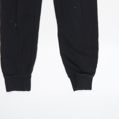 adidas Women’s Black UK 8 Jogger Sweatpants Logo Elastic Waist