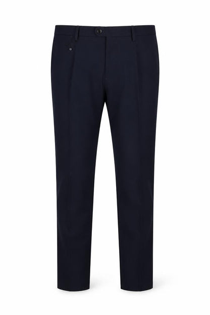 Zara Men’s Blue 34 Wool Flat Front Straight Dress Trousers