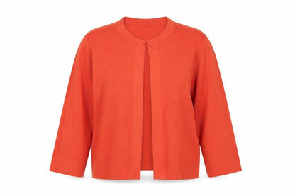 Marks & Spencer Women's Orange XL Open V-Neck Cardigan