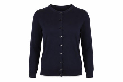 Marks & Spencer Women Blue Size 14 Button Knit Cardigan