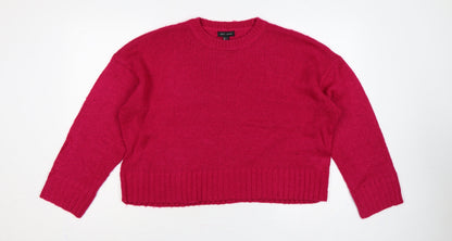 New Look Women’s Pink L Crew Neck Long Sleeve Knit Jumper