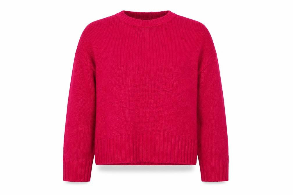 New Look Women’s Pink L Crew Neck Long Sleeve Knit Jumper
