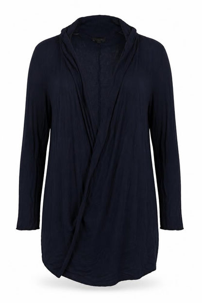 Phase Eight Women Blue UK 10 Open Waterfall Cardigan Long Sleeve Jersey