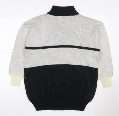 Charlotte Women’s Multicoloured M Roll Neck Geometric Knit Jumper