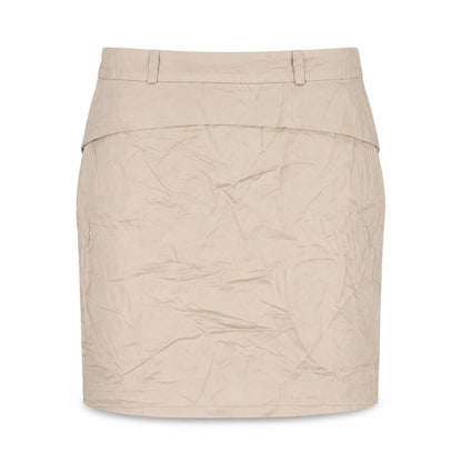 Collection LOB Women Beige UK 12 Pencil Knee Length Cotton Skirt