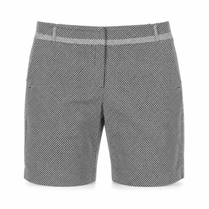 River Island Women’s Black White Geometric Bermuda Shorts UK 12