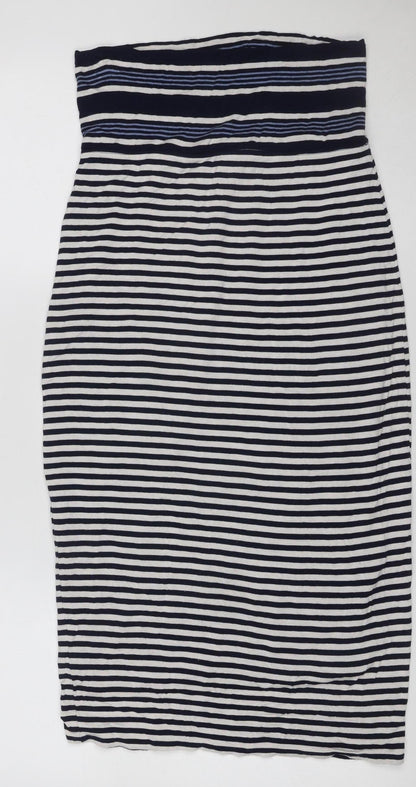 Max Studio Women’s Multicoloured Striped Bodycon Strapless Dress XS
