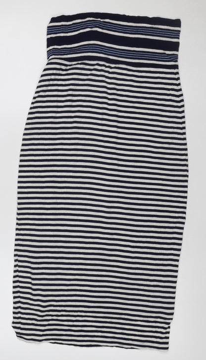 Max Studio Women’s Multicoloured Striped Bodycon Strapless Dress XS