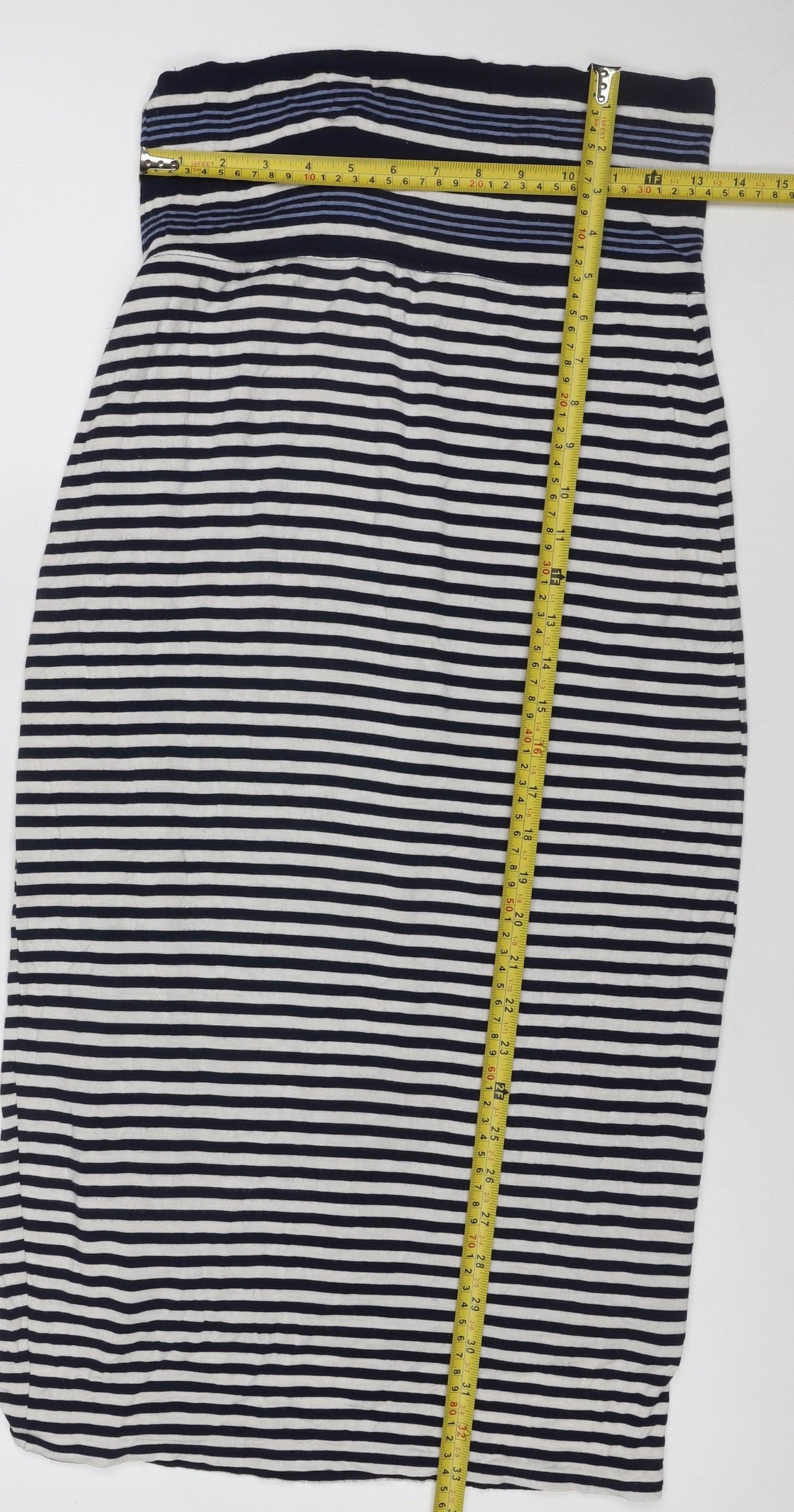 Max Studio Women’s Multicoloured Striped Bodycon Strapless Dress XS