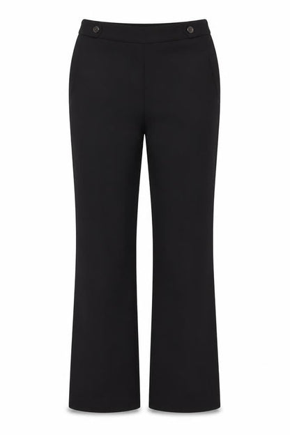 Next Women's Black UK 10 Long Bootcut Stretch Trousers Pockets