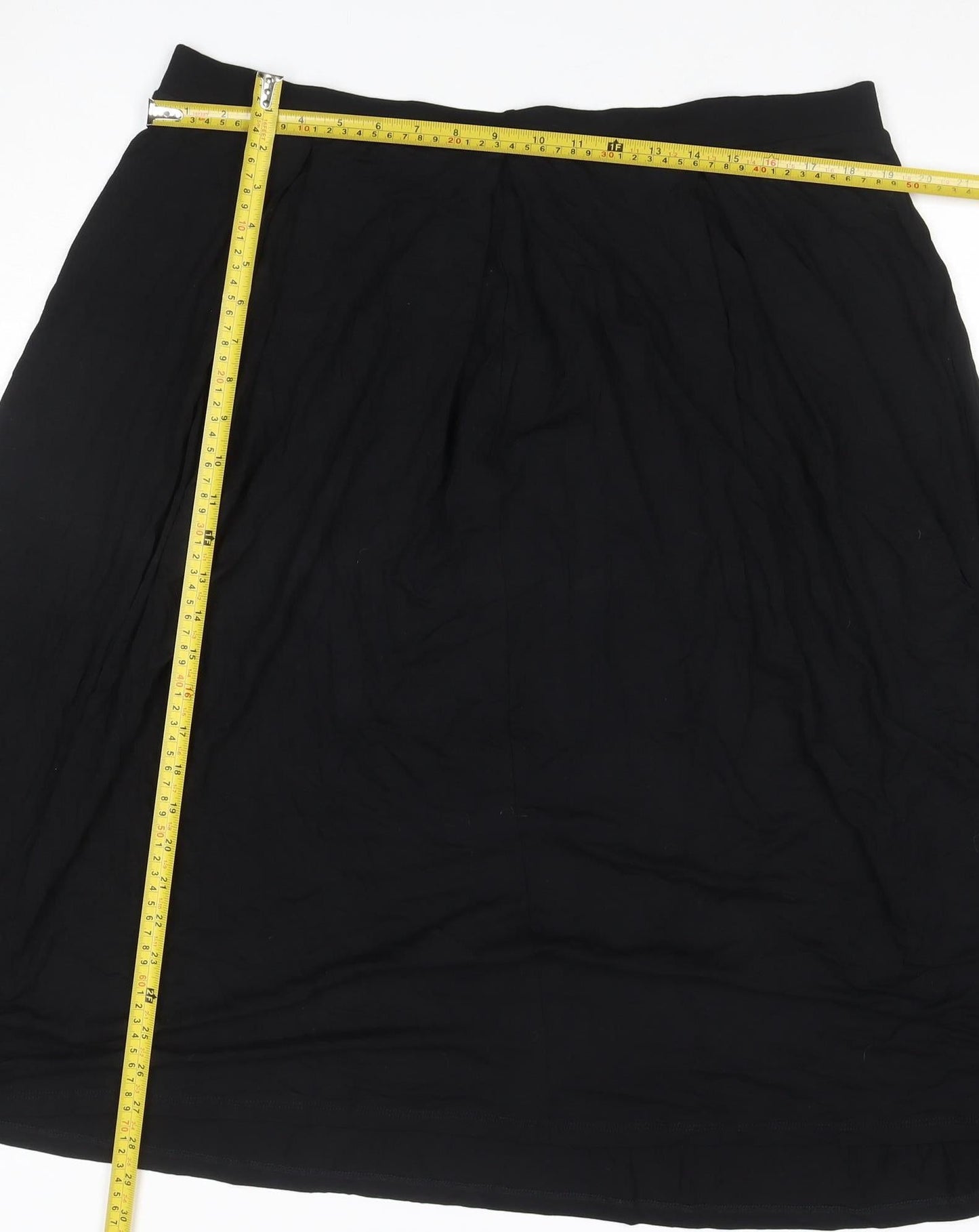 ASOS Women’s Black UK 22 Plus Midi A-Line Stretch Skirt