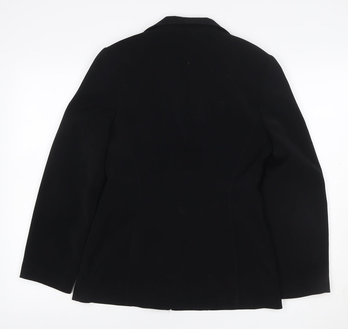 Fellini Women Black UK 10 Two Button Tailored Lined Blazer Jacket