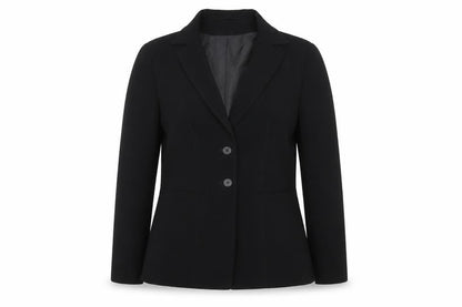 Fellini Women Black UK 10 Two Button Tailored Lined Blazer Jacket