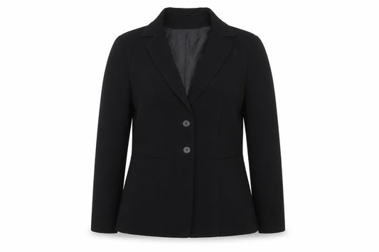 Fellini Women Black UK 10 Two Button Tailored Lined Blazer Jacket