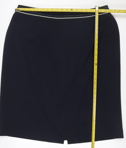 Classics Women’s Black UK 24 Pencil Knee Length Lined Skirt