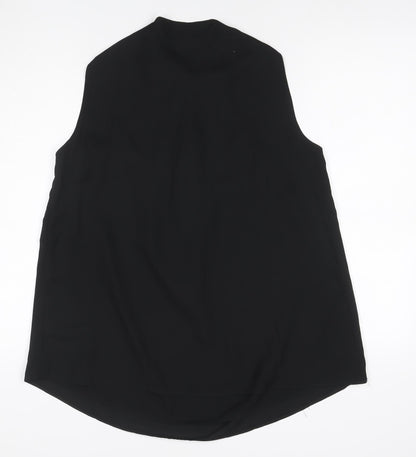By Very Women’s Black UK 18 Tunic Button-Up Kimono Sleeve Blouse