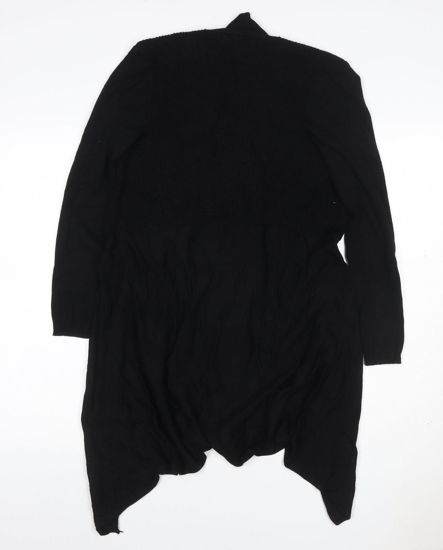 Knitwear New York Women’s Black Size 8 Open Drape Cardigan Knit