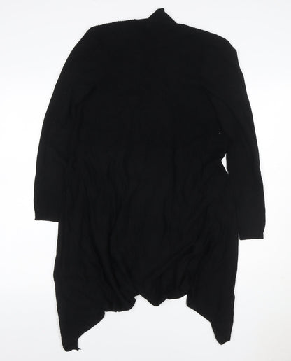 Knitwear New York Women’s Black Size 8 Open Drape Cardigan Knit