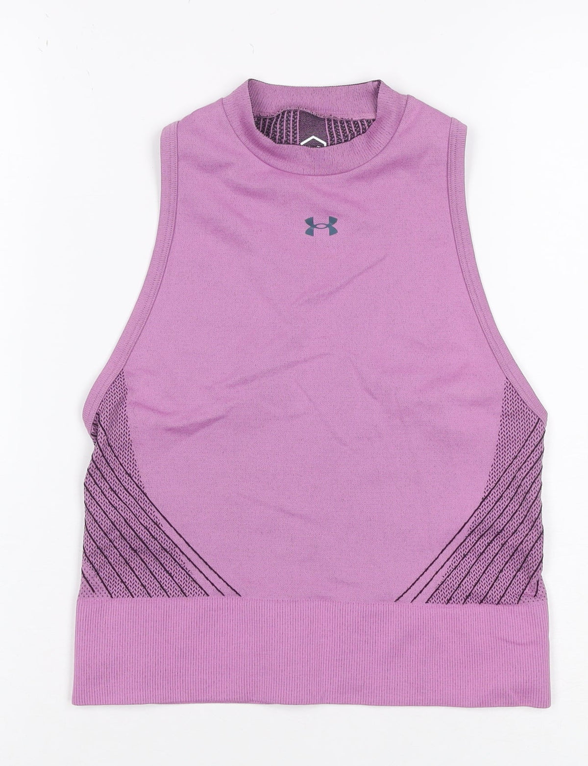 Under Armour Women Purple S HeatGear Sleeveless Athletic Tank Top