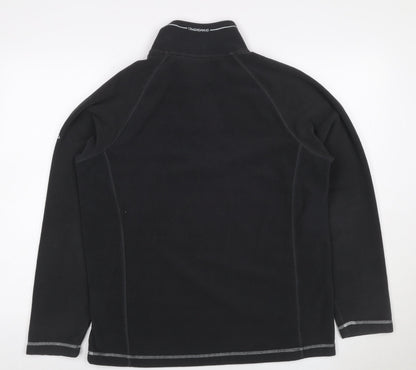 Craghoppers Men’s M Burgundy Black Fleece 1/4 Zip Outdoor Sweatshirt