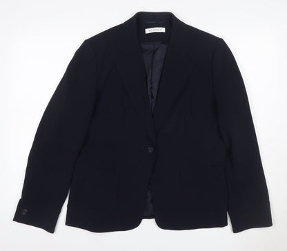 Planet Women's Black UK 16 One-Button Tailored Blazer Jacket