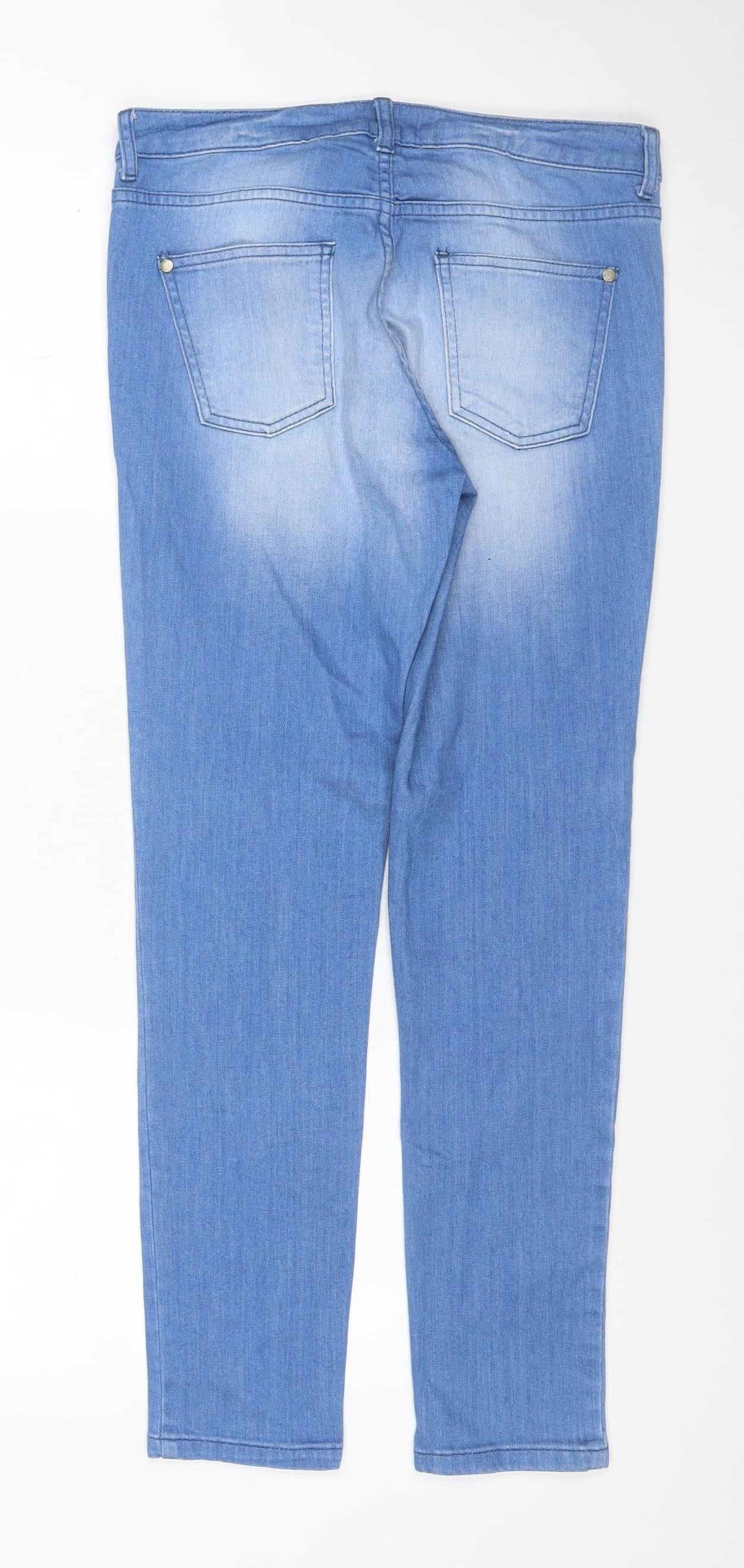 Midge Denim Women’s Blue UK 10 Skinny Stretch Jeans Light Wash