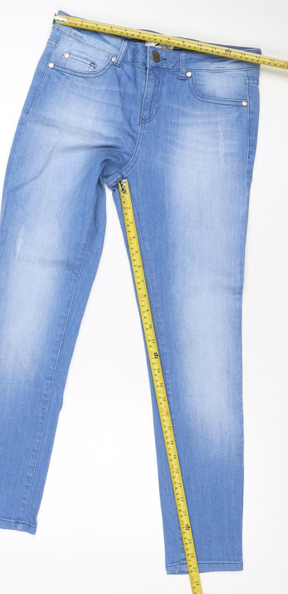Midge Denim Women’s Blue UK 10 Skinny Stretch Jeans Light Wash