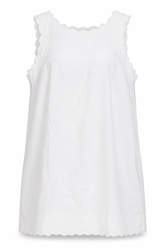 Marks and Spencer Women White UK 14 A-Line Knee Dress