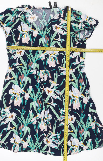 Vero Moda Women’s Multicoloured Floral Off Shoulder Fit & Flare Dress XS