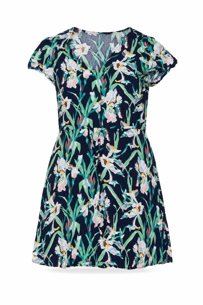 Vero Moda Women’s Multicoloured Floral Off Shoulder Fit & Flare Dress XS