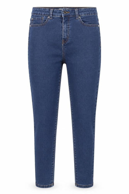 Front view of Denim Co. Women’s Blue UK 12 Mid Rise Skinny Stretch Jeans