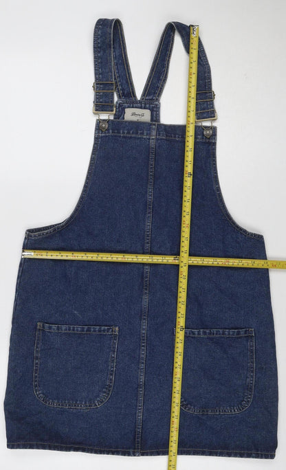 Denim Co. Women’s Blue UK 14 Denim Pinafore Dungaree Dress