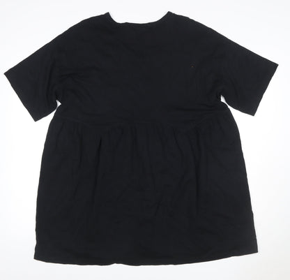 COS Women’s Black UK 14 Short Sleeve Skater Jersey Dress