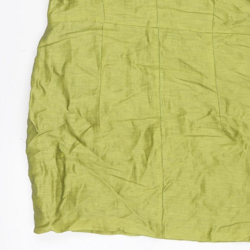 Kaliko Women Green UK 14 Kimono Sleeve V-Neck Blouse