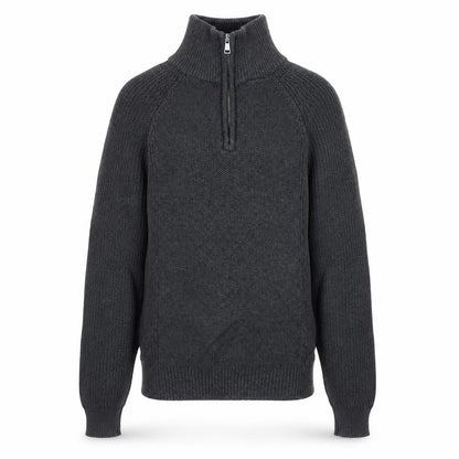 Charles Wilson Men’s Grey Small 1/4 Zip High Neck Knit Jumper