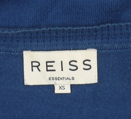 Reiss Women Blue XS Cashmere Blend Round Neck Raglan Jumper