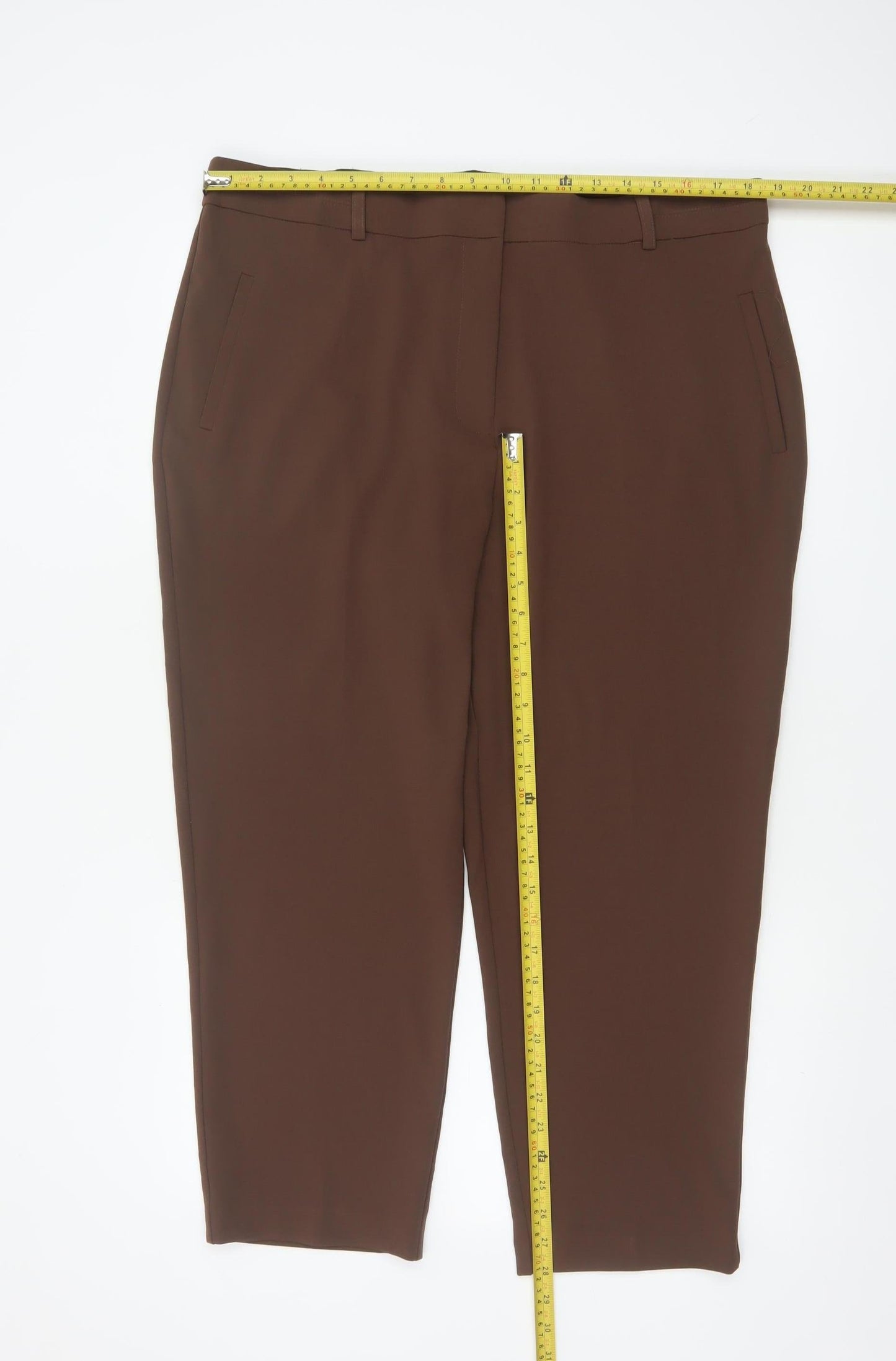 Roman Women’s Brown Size 18 Tapered Tailored Dress Trousers